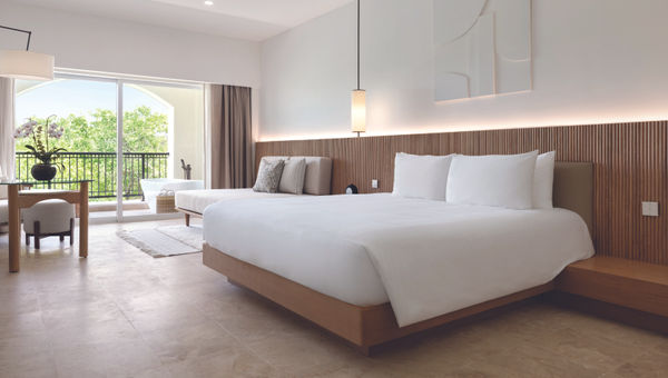 A guestroom at the Kimpton Tres Rios, which is on track to open on Mexico's Riviera Maya by early 2025.