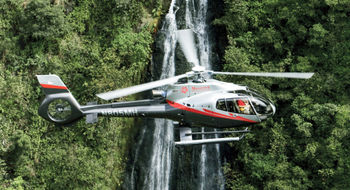 A Maverick Helicopters tour of Maui takes guests into the Hana Rainforest.