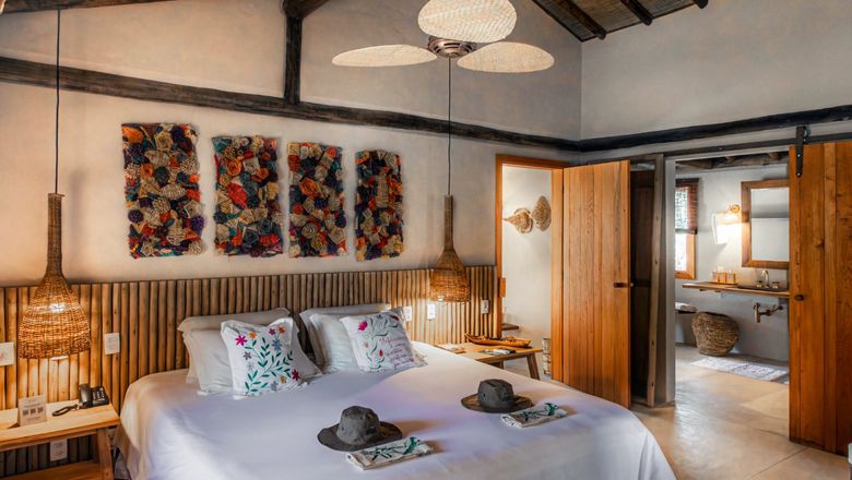 A master suite at Pousada Trijuncao, a Brazilian lodge on Extraordinary Journeys' wilderness and wildlife itinerary.