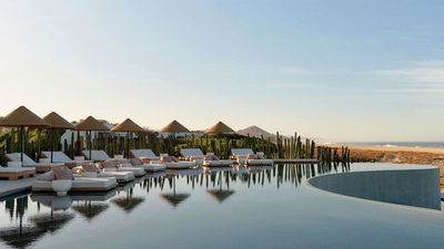 One of the four pools at the Kimpton Mas Olas Resort & Spa, which will open April 1 on Mexico's Baja peninsula.