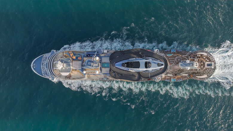 An aerial view of the Norwegian Prima. Parent company Norwegian Cruise Line Holdings said occupancy came in at 108.1% in Q3.