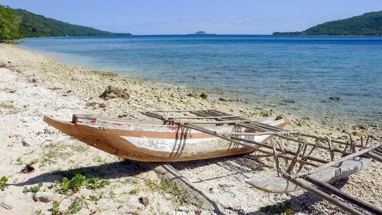 A beach on the Vanuatan island of Efate, near the island of Lelepa, where a Royal Beach Club will open.