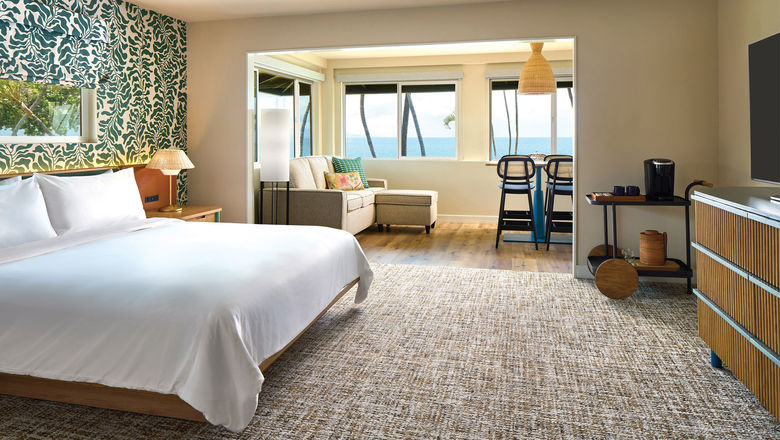 A refreshed Royal Bungalow Junior Suite at the Royal Lahaina.