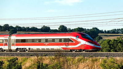 Trenitalia's high-speed network serves 150 destinations in Italy and also reaches into Spain and France.