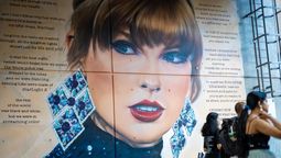 Taylor Swift concertgoers at Wembley Stadium in London in June.