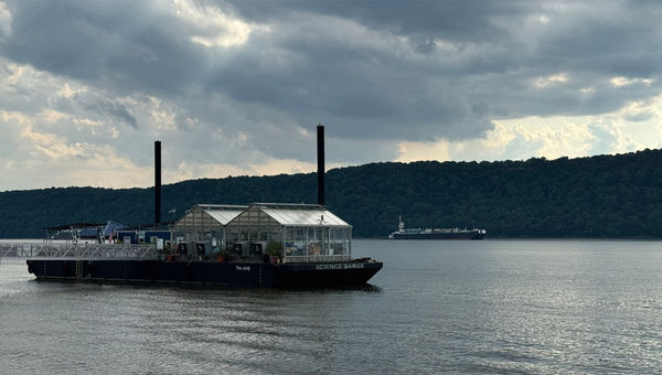 The Science Barge in Yonkers, a floating farm and environmental education center.