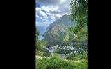 The village of Hanavave, Fatu Hiva, in the Marquesas Islands.