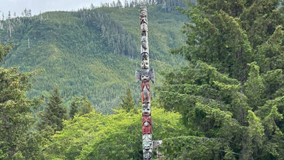 The Lighthouse Totems & Eagles Excursion yielded panoramic views of Totem Bight State Historical Park.